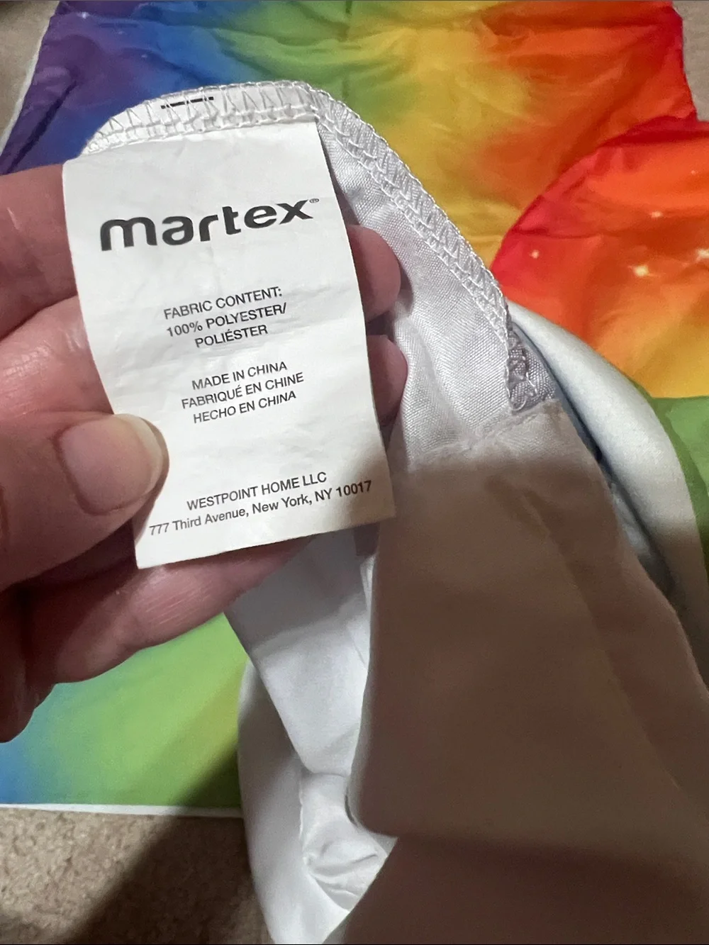 NWOT 2 rainbow ombré pillow cases